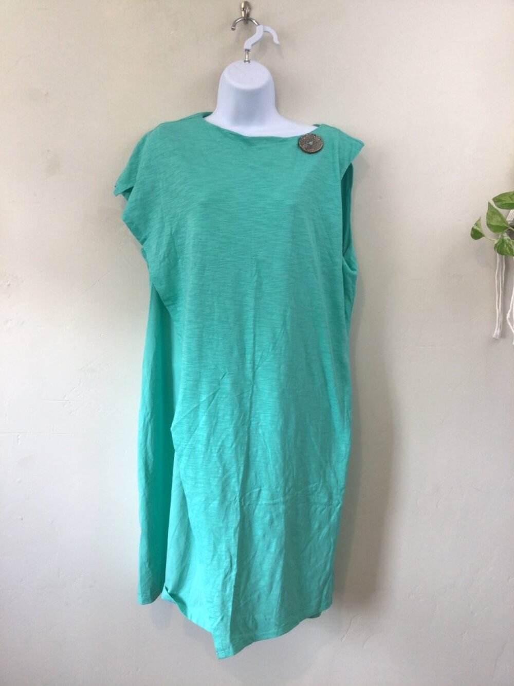 NWT Neon Buddha Teal Layered Sleeveless Dress Size XL
